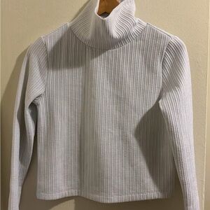 Babaton Ribbed Turtleneck Sweater - White